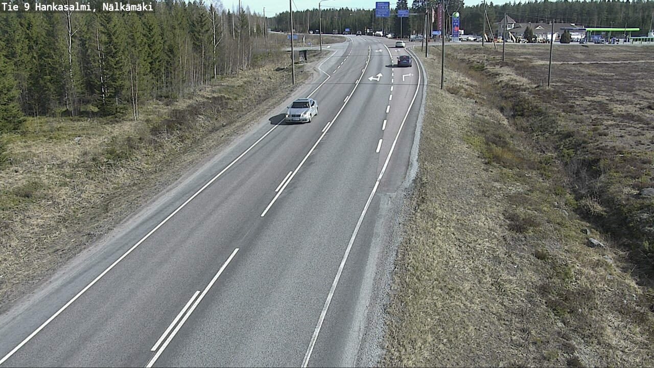 Weather Camera Image Väg 9 Hankasalmi, Nälkämäki, Hankasalmi, Keski-Suomi