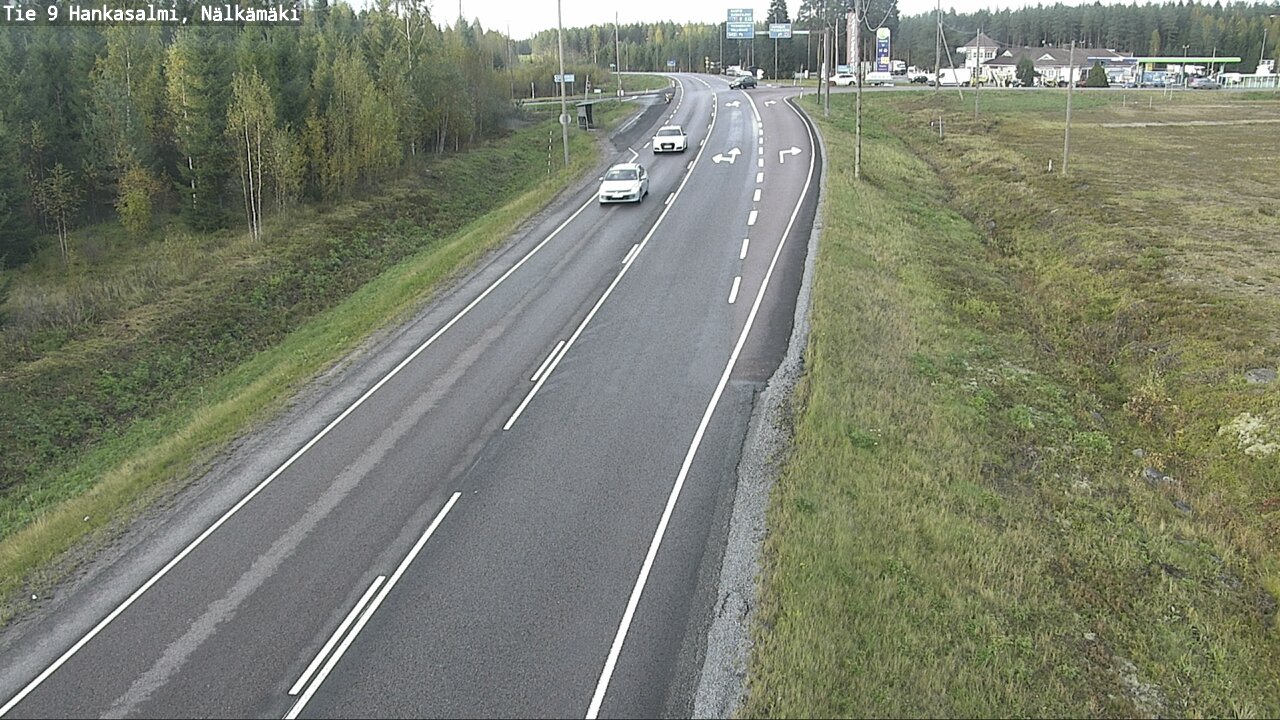 Weather Camera Image Väg 9 Hankasalmi, Nälkämäki, Hankasalmi, Keski-Suomi