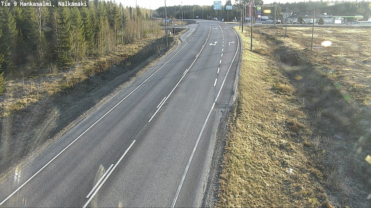 Weather Camera Image Väg 9 Hankasalmi, Nälkämäki, Hankasalmi, Keski-Suomi