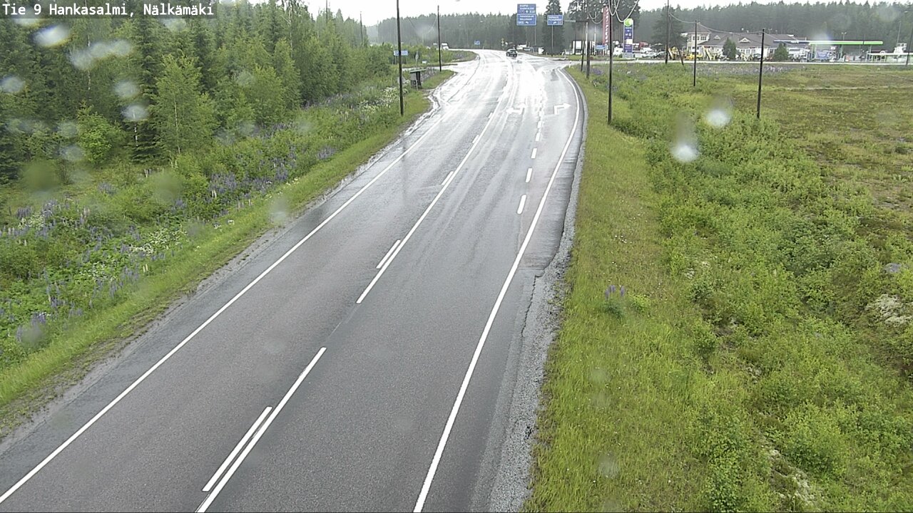 Weather Camera Image Väg 9 Hankasalmi, Nälkämäki, Hankasalmi, Keski-Suomi