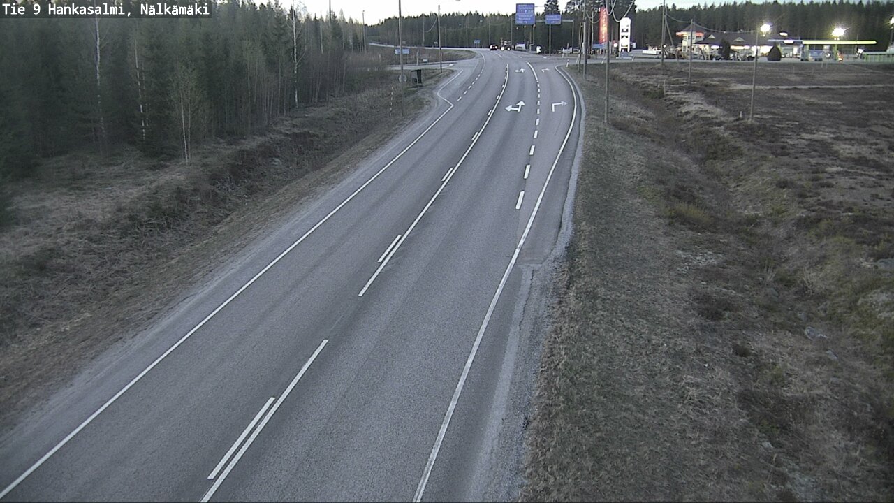 Weather Camera Image Väg 9 Hankasalmi, Nälkämäki, Hankasalmi, Keski-Suomi