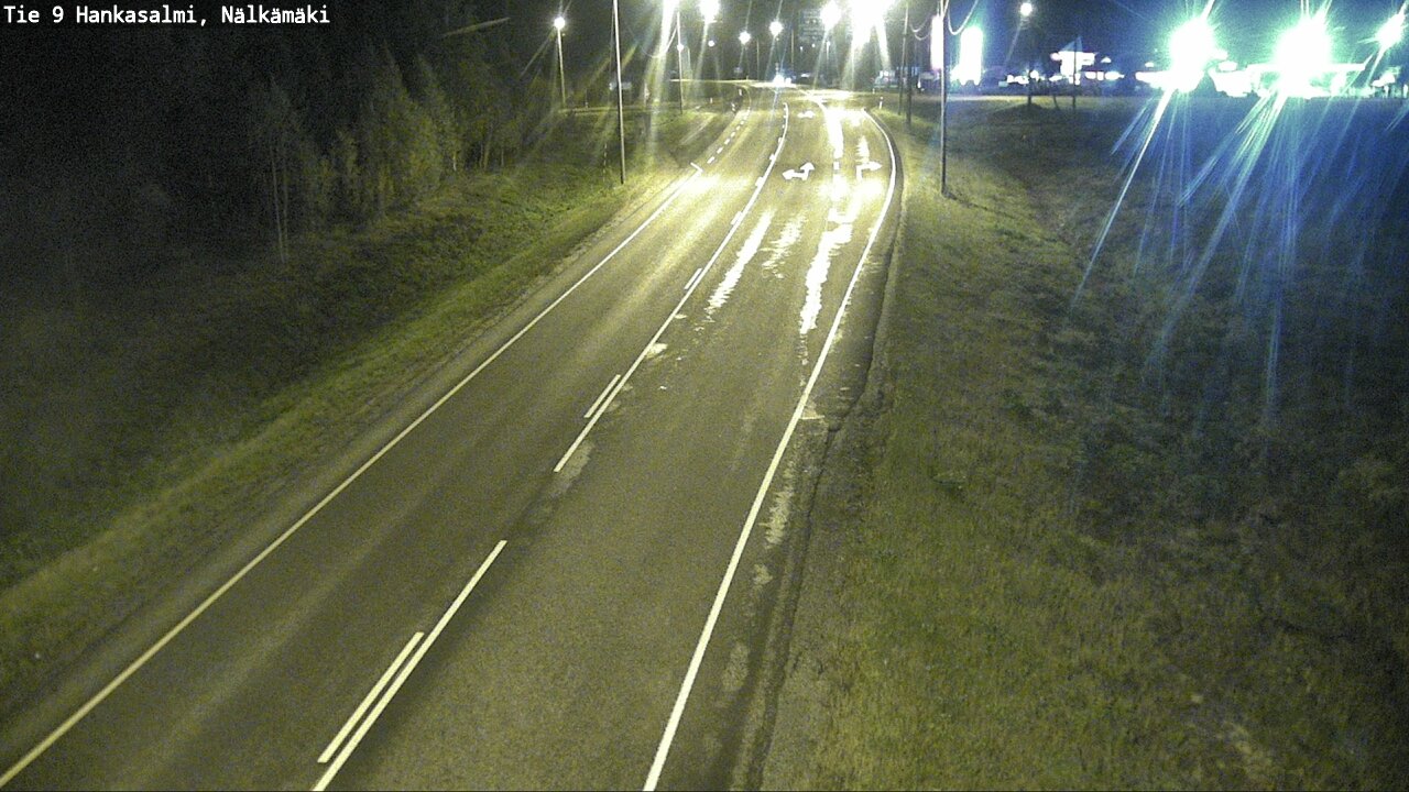 Weather Camera Image Väg 9 Hankasalmi, Nälkämäki, Hankasalmi, Keski-Suomi