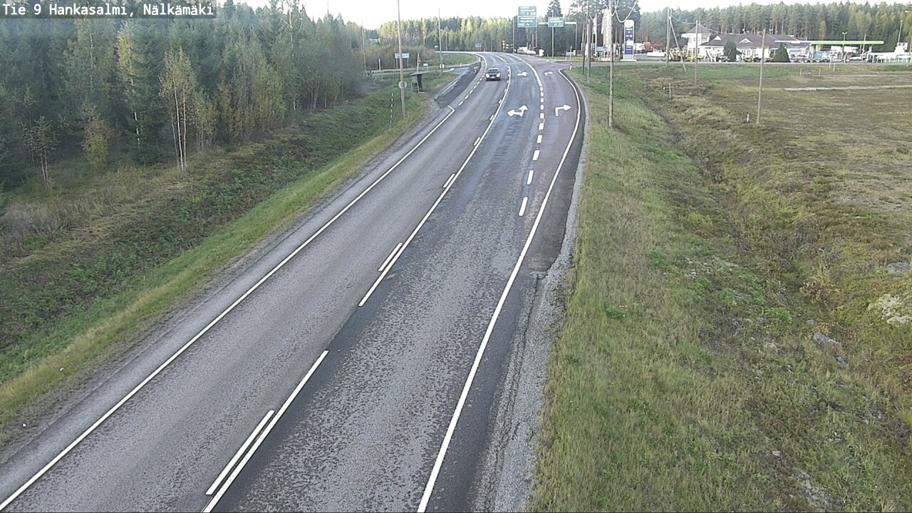 Weather Camera Image Väg 9 Hankasalmi, Nälkämäki, Hankasalmi, Keski-Suomi
