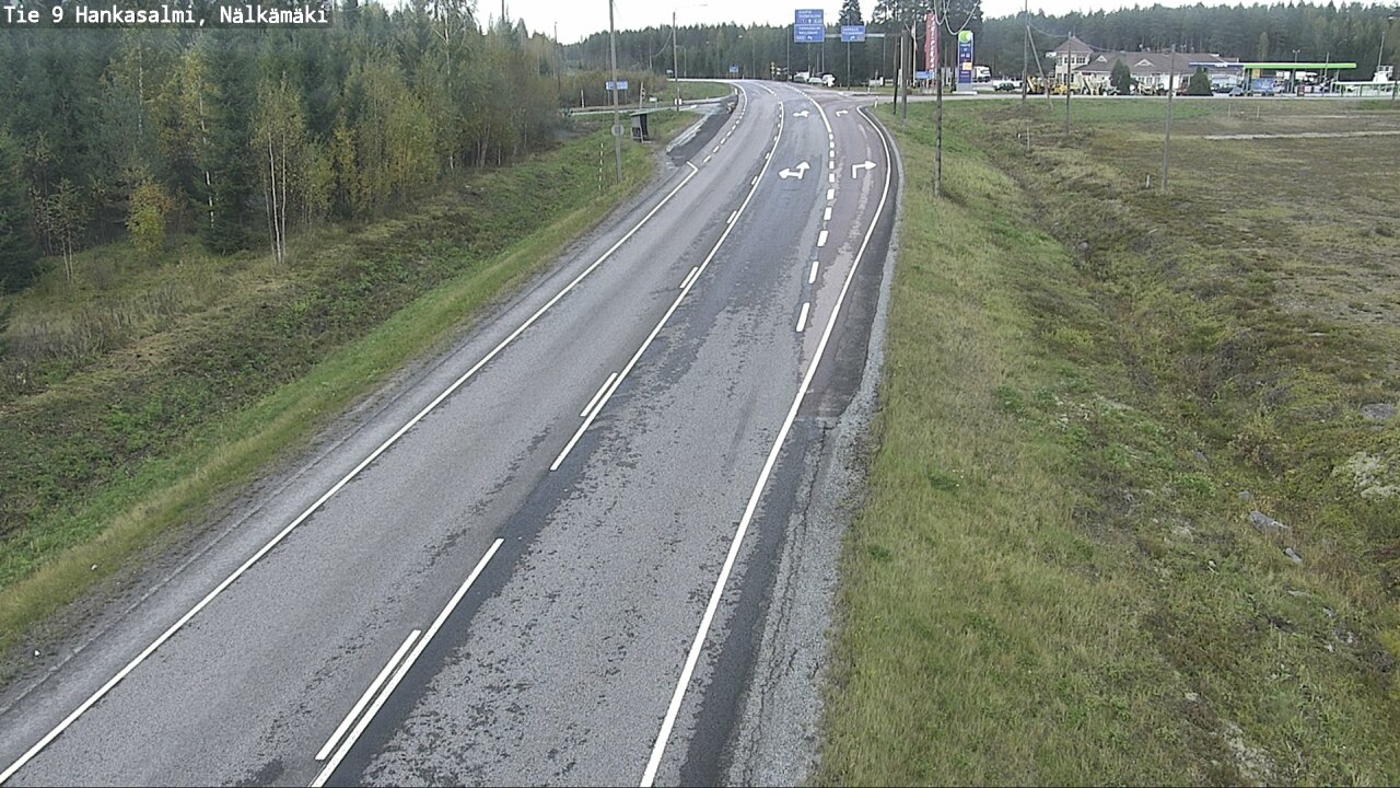 Weather Camera Image Väg 9 Hankasalmi, Nälkämäki, Hankasalmi, Keski-Suomi