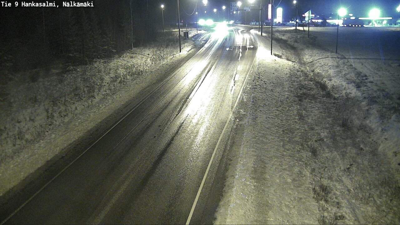 Weather Camera Image Väg 9 Hankasalmi, Nälkämäki, Hankasalmi, Keski-Suomi