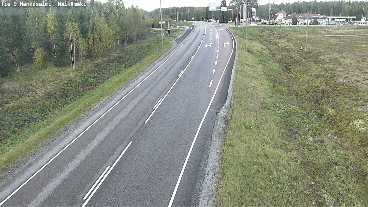 Weather Camera Image Väg 9 Hankasalmi, Nälkämäki, Hankasalmi, Keski-Suomi
