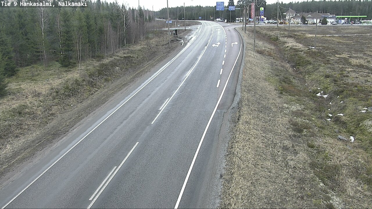 Weather Camera Image Väg 9 Hankasalmi, Nälkämäki, Hankasalmi, Keski-Suomi