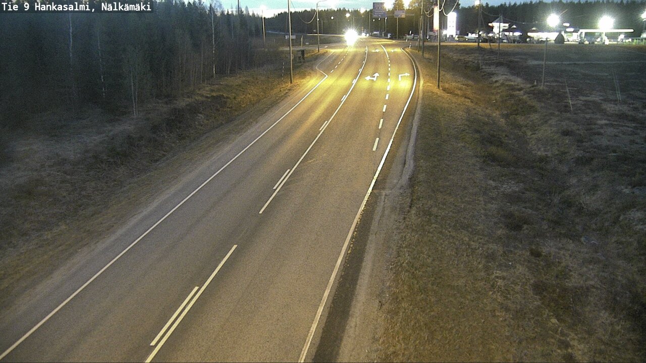 Weather Camera Image Väg 9 Hankasalmi, Nälkämäki, Hankasalmi, Keski-Suomi