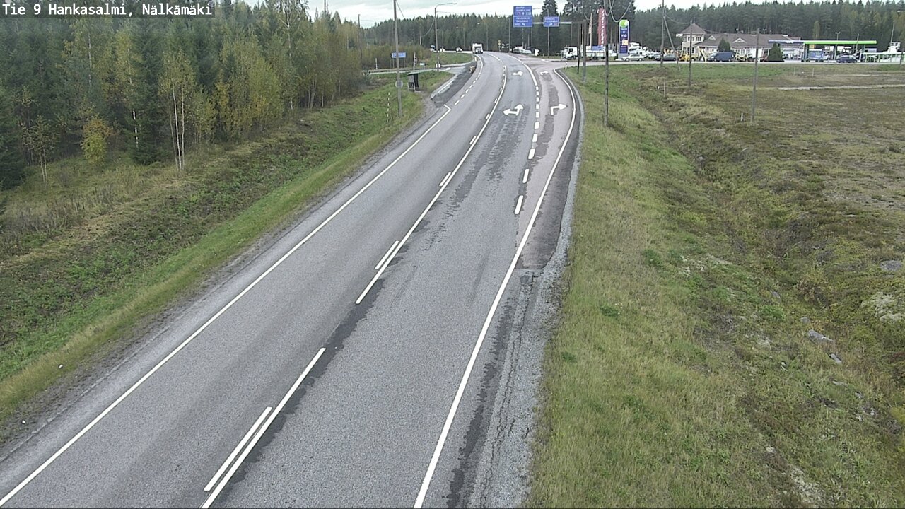 Weather Camera Image Väg 9 Hankasalmi, Nälkämäki, Hankasalmi, Keski-Suomi