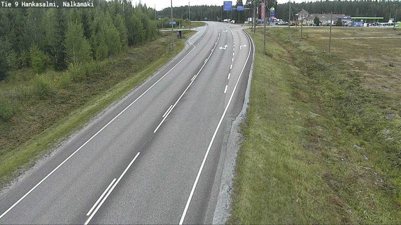 Weather Camera Image Väg 9 Hankasalmi, Nälkämäki, Hankasalmi, Keski-Suomi