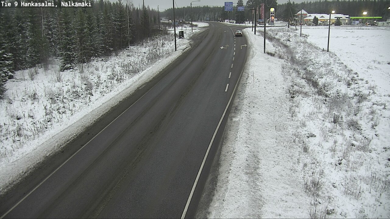 Weather Camera Image Väg 9 Hankasalmi, Nälkämäki, Hankasalmi, Keski-Suomi