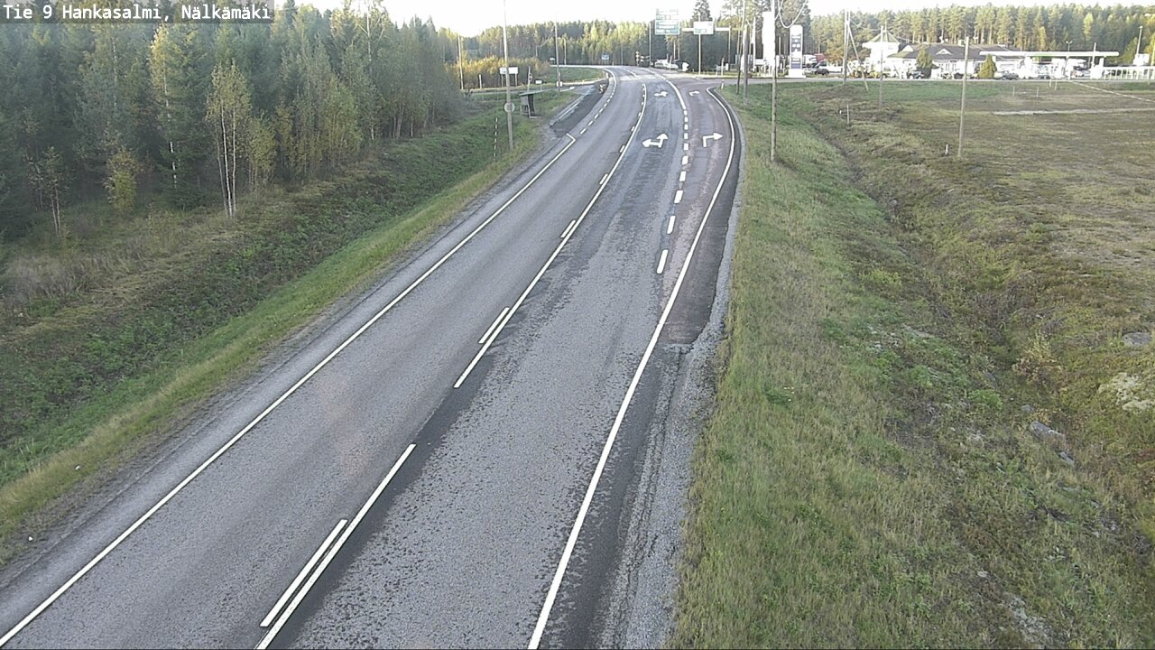 Weather Camera Image Väg 9 Hankasalmi, Nälkämäki, Hankasalmi, Keski-Suomi
