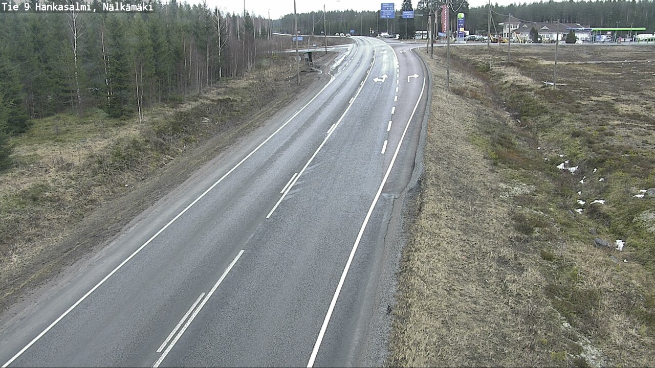 Weather Camera Image Väg 9 Hankasalmi, Nälkämäki, Hankasalmi, Keski-Suomi