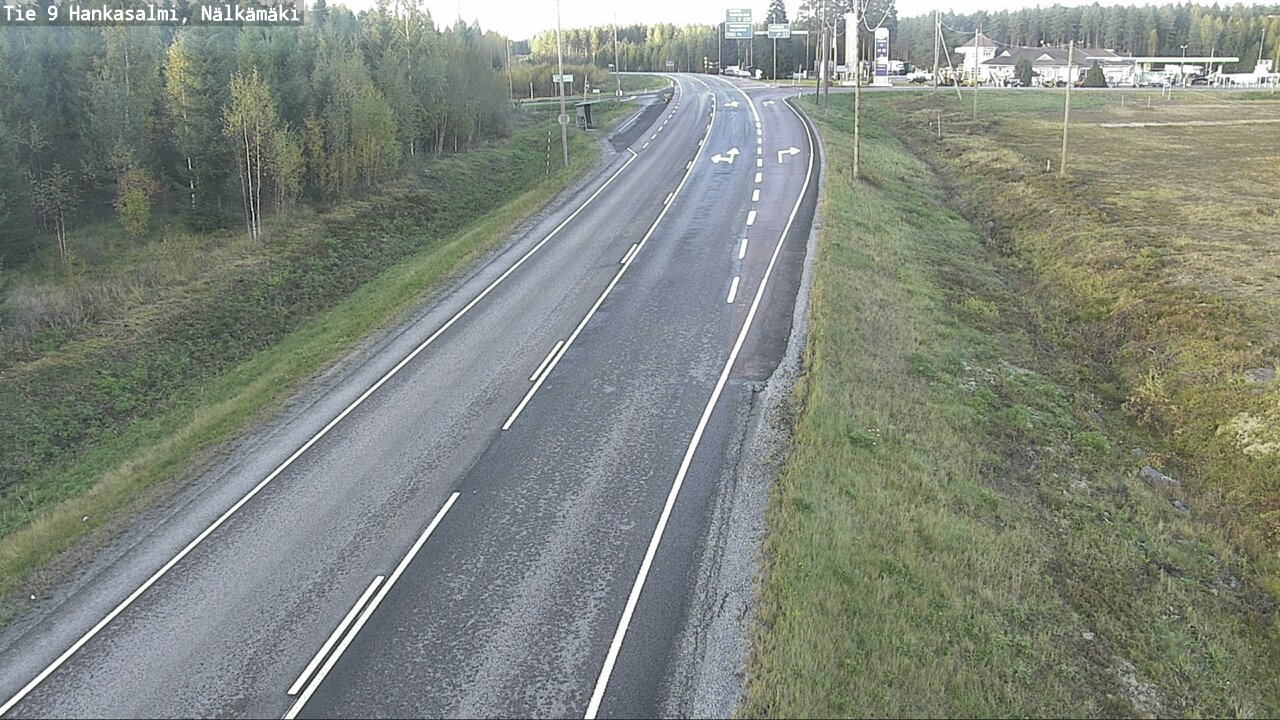 Weather Camera Image Väg 9 Hankasalmi, Nälkämäki, Hankasalmi, Keski-Suomi