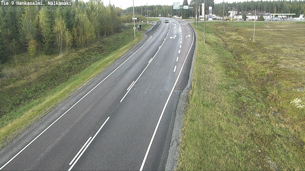 Weather Camera Image Väg 9 Hankasalmi, Nälkämäki, Hankasalmi, Keski-Suomi