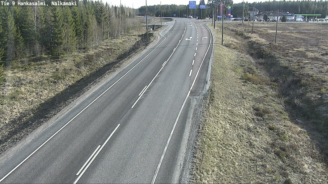 Weather Camera Image Väg 9 Hankasalmi, Nälkämäki, Hankasalmi, Keski-Suomi