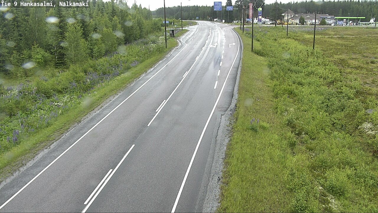 Weather Camera Image Väg 9 Hankasalmi, Nälkämäki, Hankasalmi, Keski-Suomi