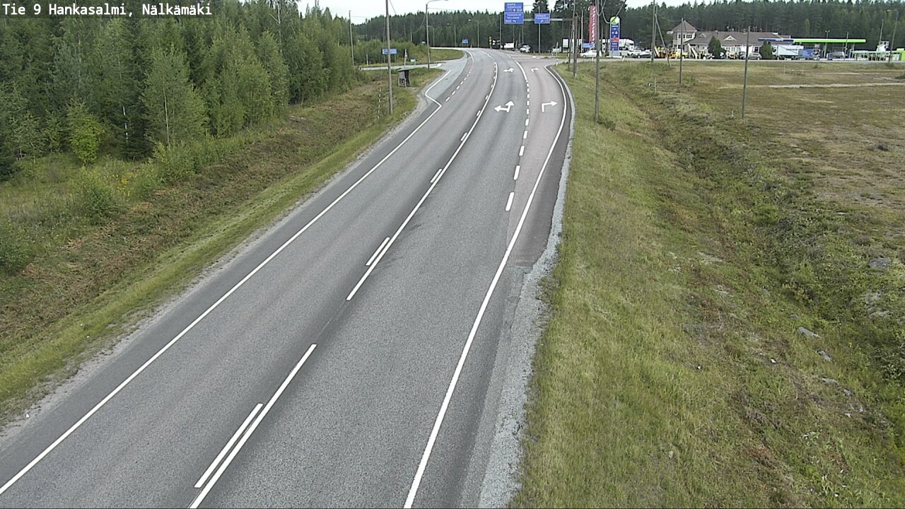 Weather Camera Image Väg 9 Hankasalmi, Nälkämäki, Hankasalmi, Keski-Suomi