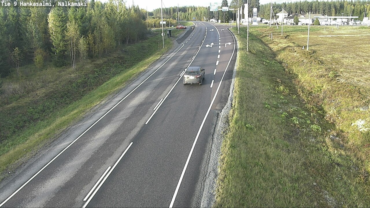 Weather Camera Image Väg 9 Hankasalmi, Nälkämäki, Hankasalmi, Keski-Suomi