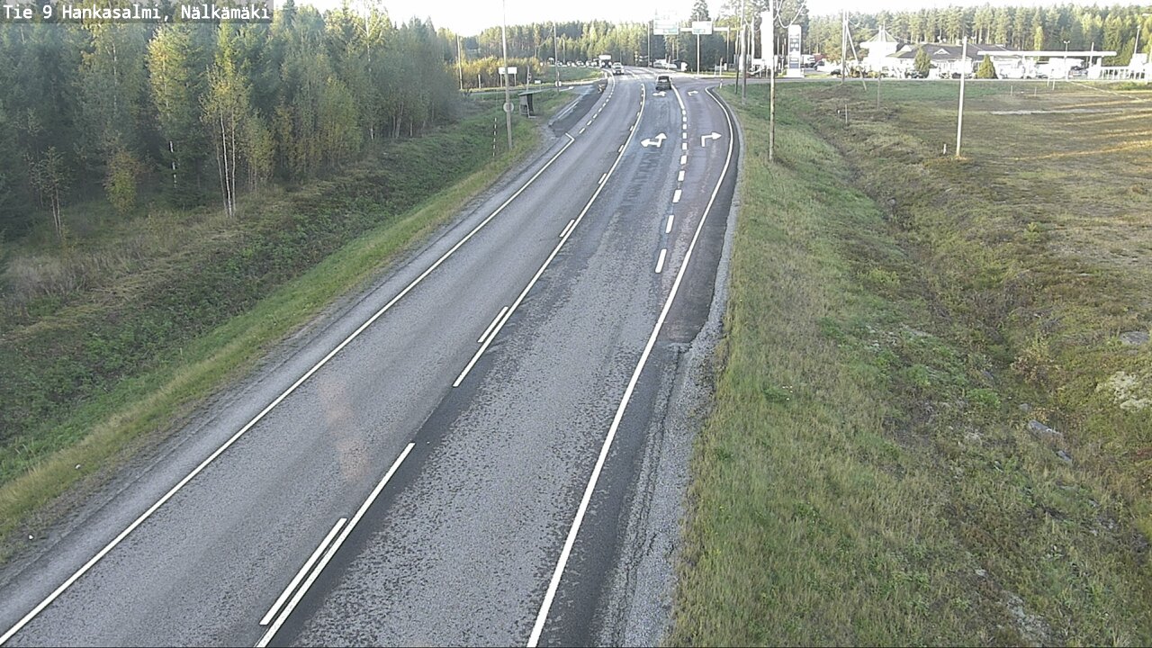 Weather Camera Image Väg 9 Hankasalmi, Nälkämäki, Hankasalmi, Keski-Suomi