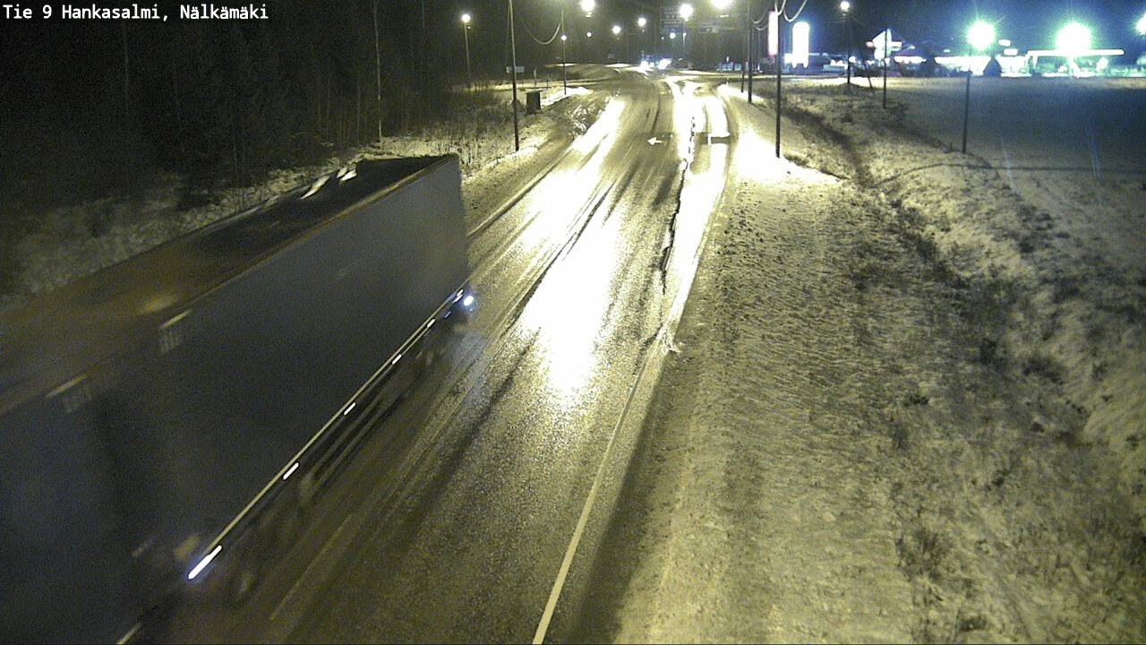 Weather Camera Image Väg 9 Hankasalmi, Nälkämäki, Hankasalmi, Keski-Suomi