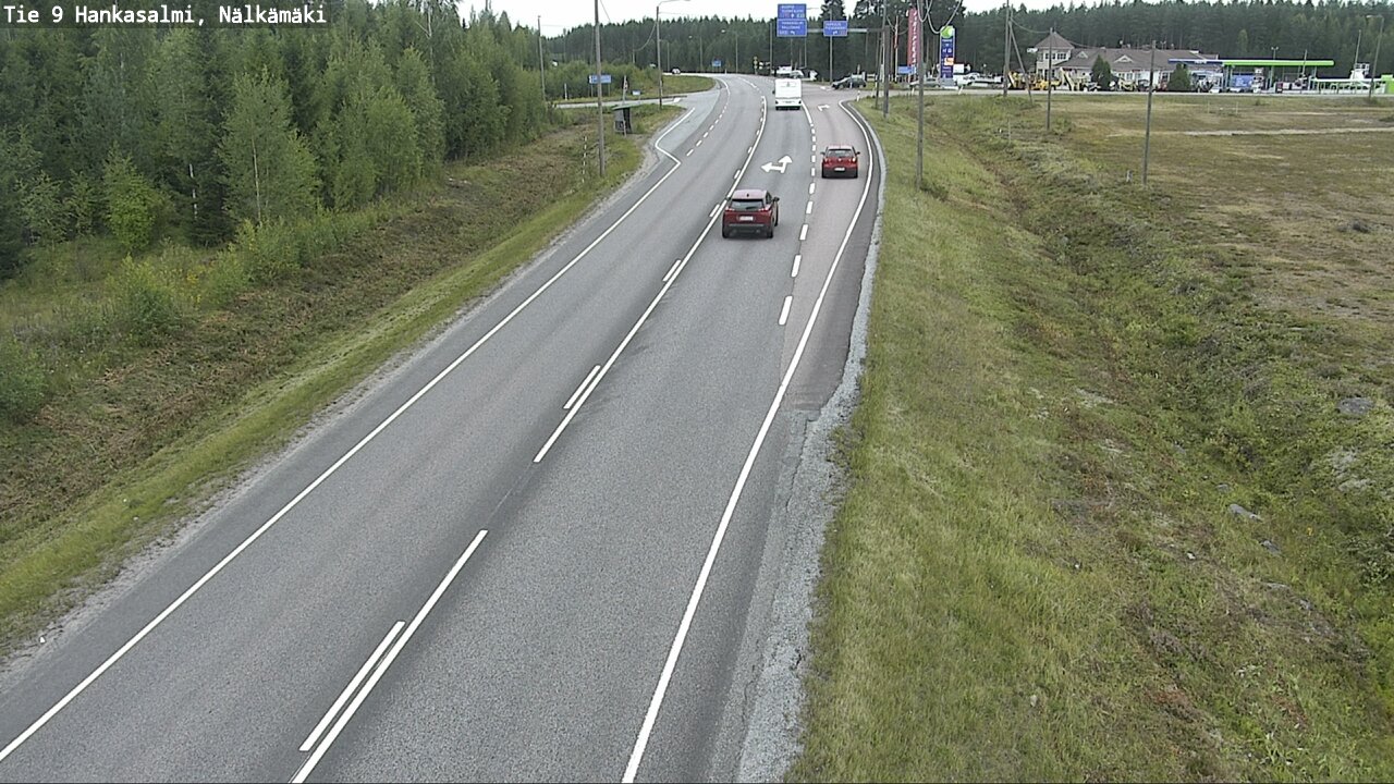 Weather Camera Image Väg 9 Hankasalmi, Nälkämäki, Hankasalmi, Keski-Suomi