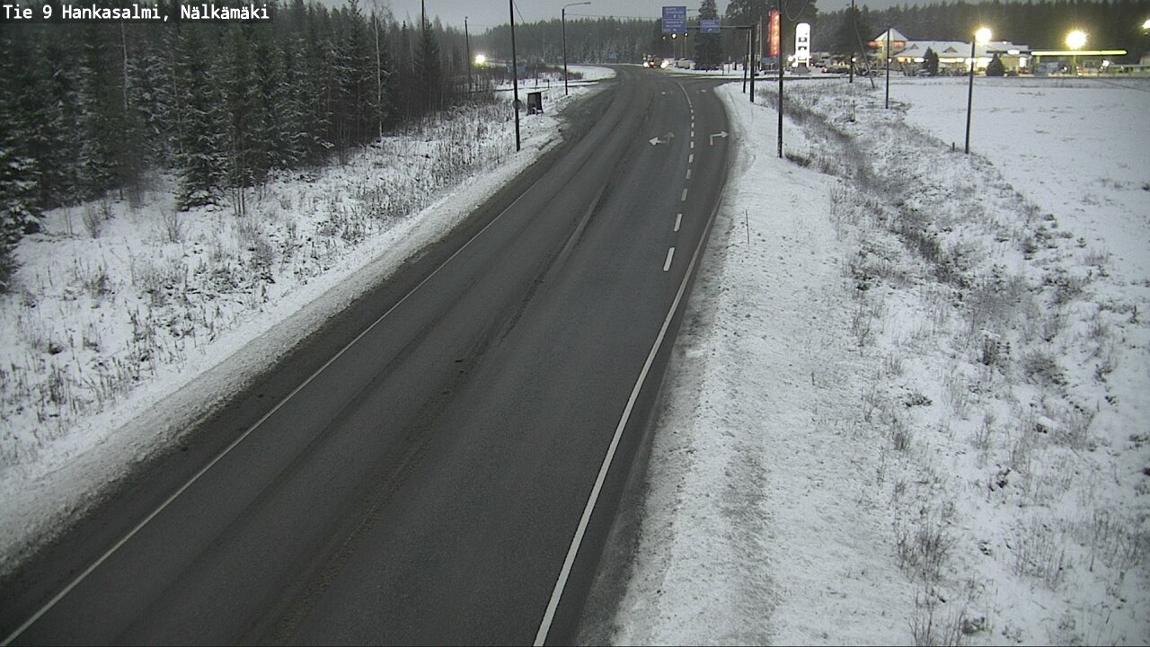 Weather Camera Image Väg 9 Hankasalmi, Nälkämäki, Hankasalmi, Keski-Suomi