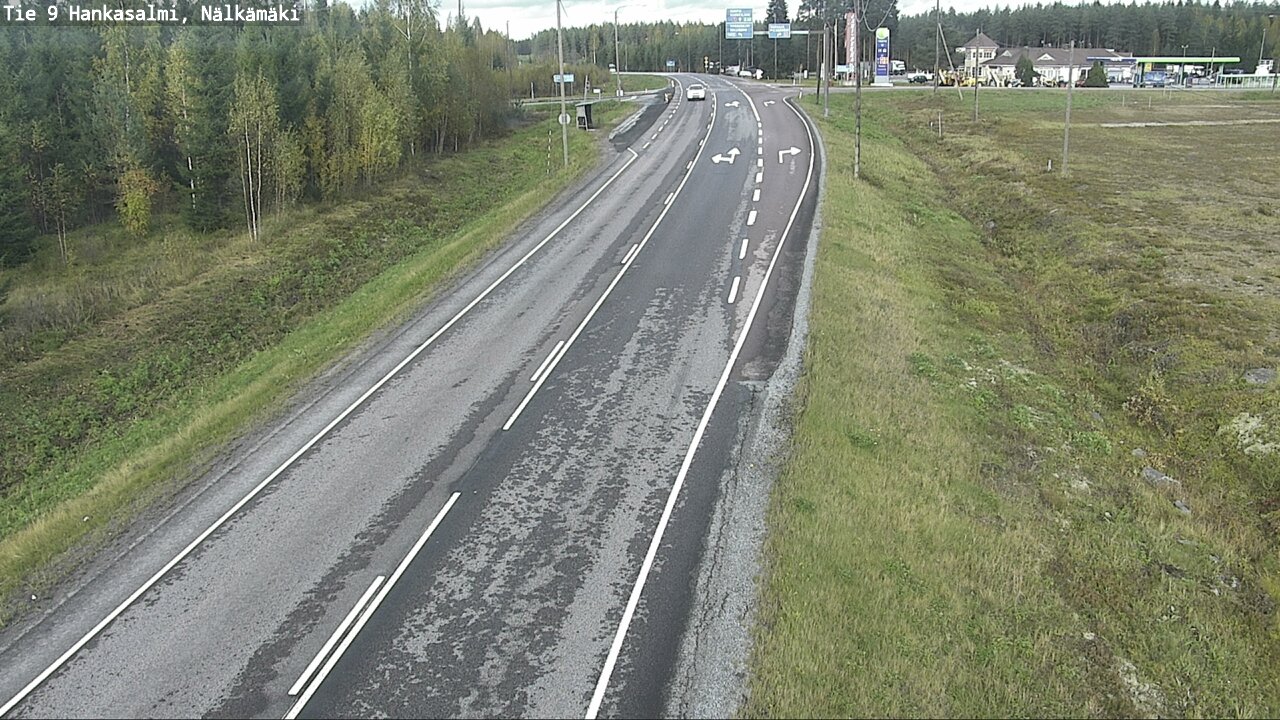 Weather Camera Image Väg 9 Hankasalmi, Nälkämäki, Hankasalmi, Keski-Suomi