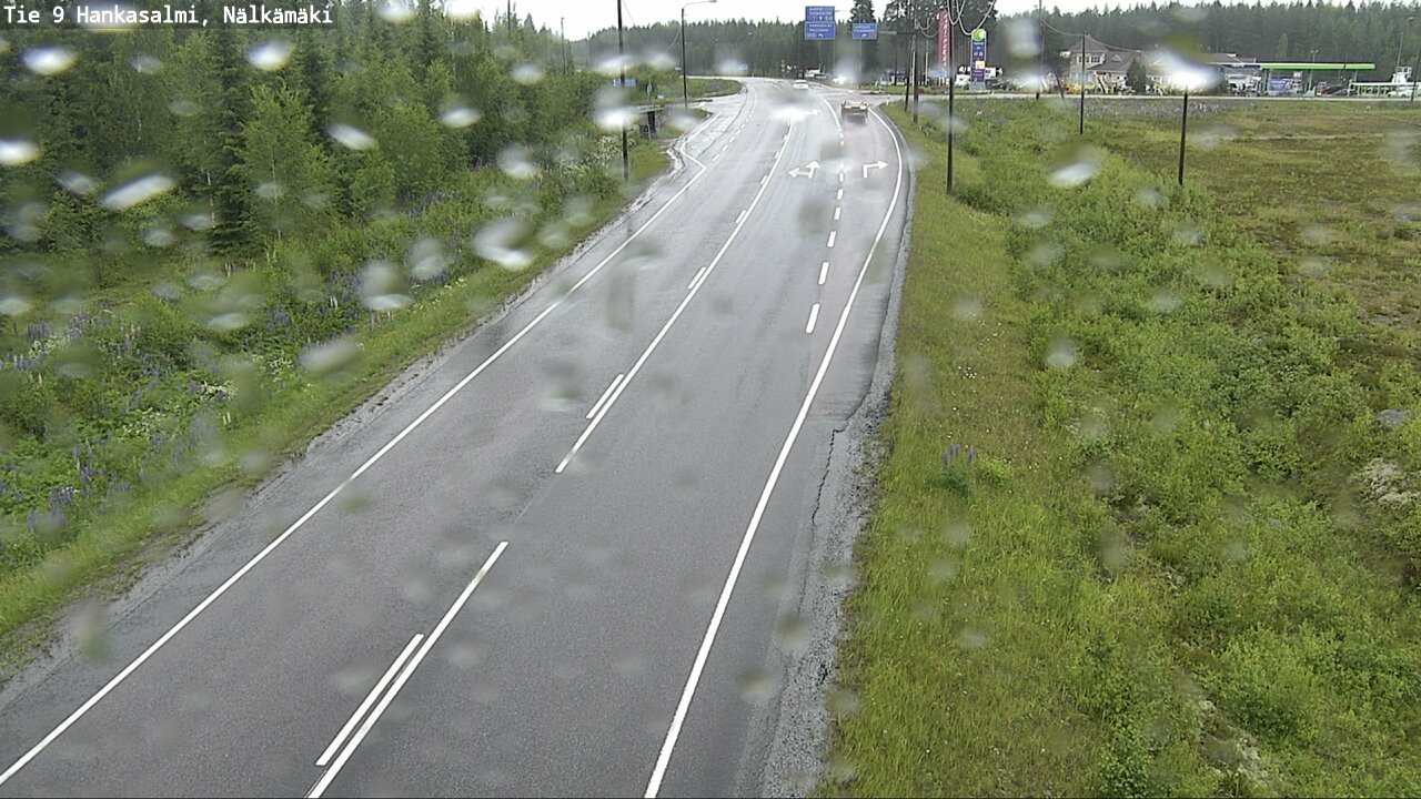 Weather Camera Image Väg 9 Hankasalmi, Nälkämäki, Hankasalmi, Keski-Suomi
