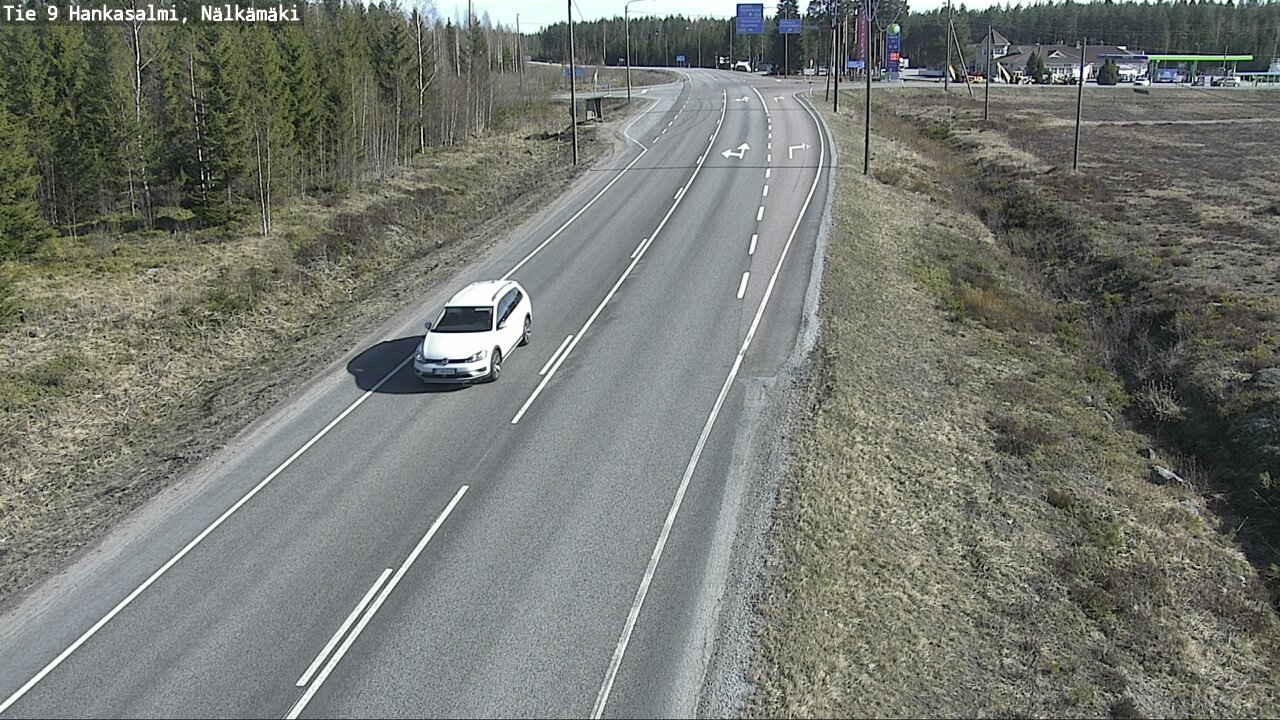 Weather Camera Image Väg 9 Hankasalmi, Nälkämäki, Hankasalmi, Keski-Suomi