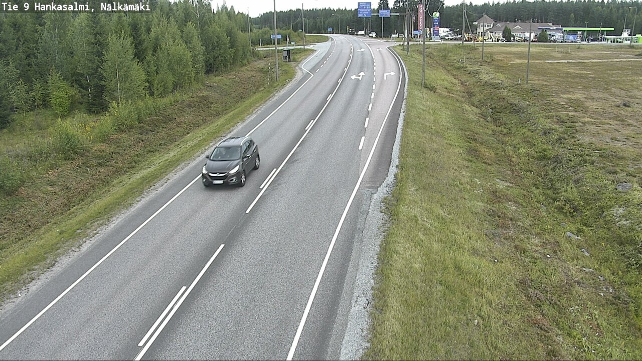 Weather Camera Image Väg 9 Hankasalmi, Nälkämäki, Hankasalmi, Keski-Suomi