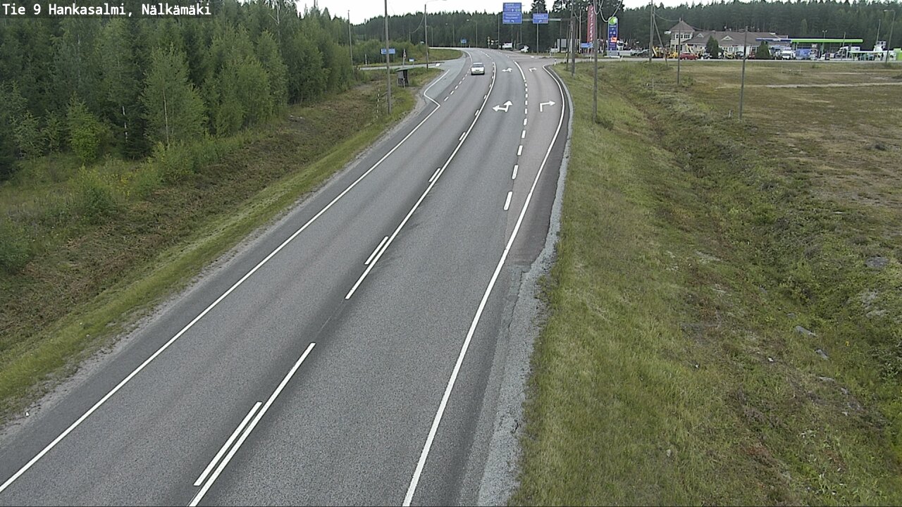 Weather Camera Image Väg 9 Hankasalmi, Nälkämäki, Hankasalmi, Keski-Suomi