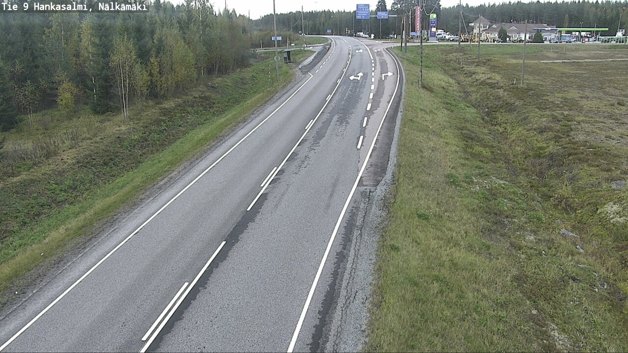 Weather Camera Image Väg 9 Hankasalmi, Nälkämäki, Hankasalmi, Keski-Suomi