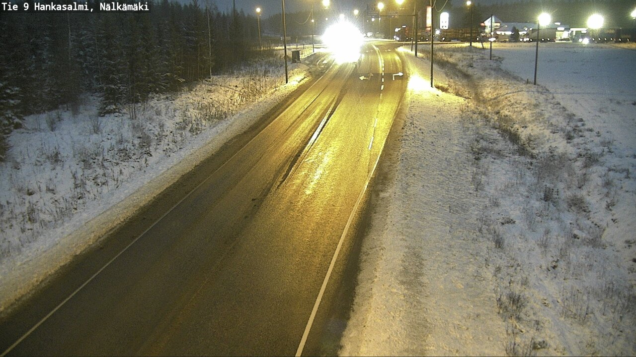 Weather Camera Image Väg 9 Hankasalmi, Nälkämäki, Hankasalmi, Keski-Suomi