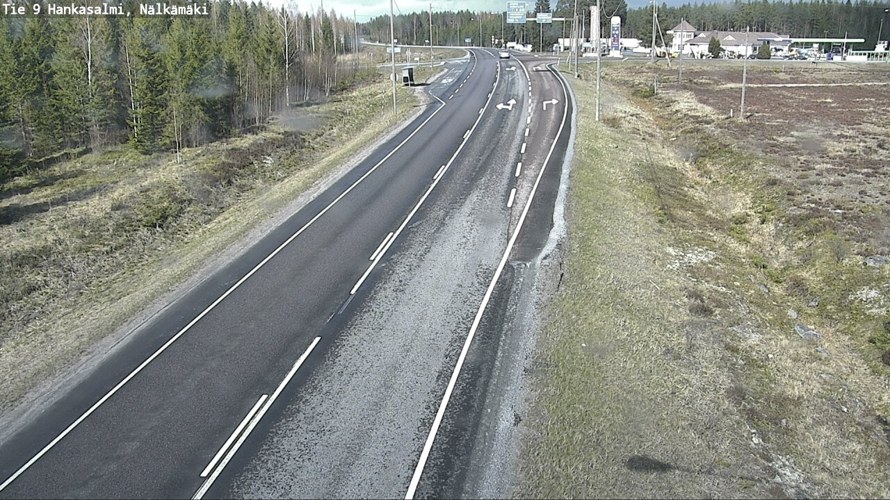 Weather Camera Image Väg 9 Hankasalmi, Nälkämäki, Hankasalmi, Keski-Suomi