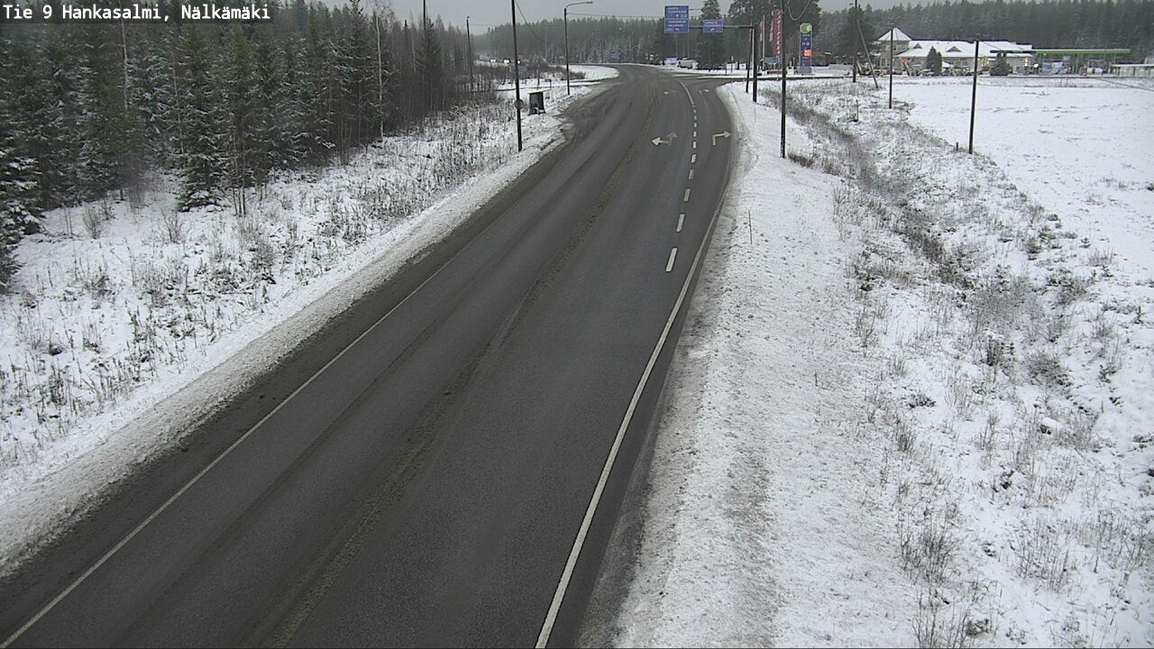 Weather Camera Image Väg 9 Hankasalmi, Nälkämäki, Hankasalmi, Keski-Suomi