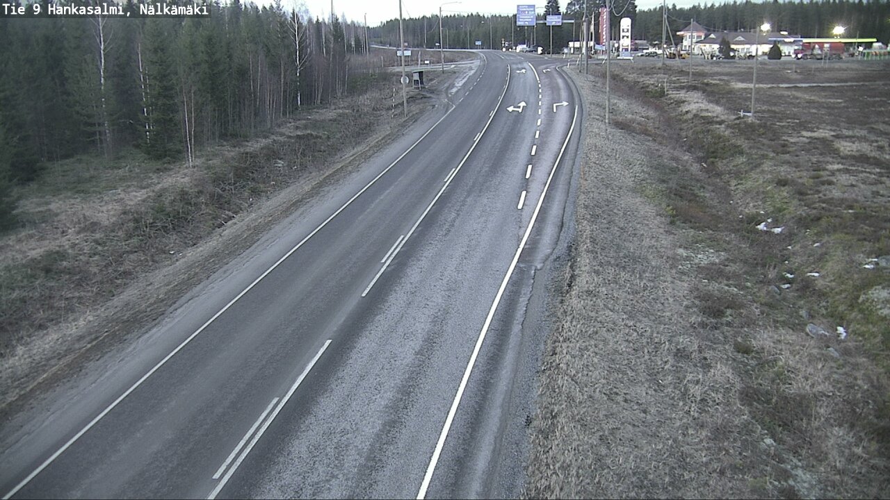 Weather Camera Image Väg 9 Hankasalmi, Nälkämäki, Hankasalmi, Keski-Suomi