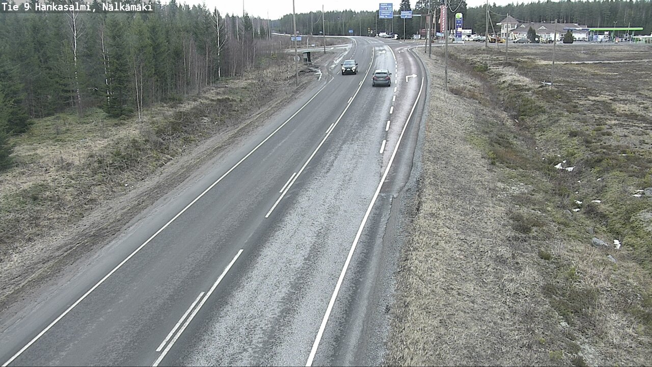 Weather Camera Image Väg 9 Hankasalmi, Nälkämäki, Hankasalmi, Keski-Suomi