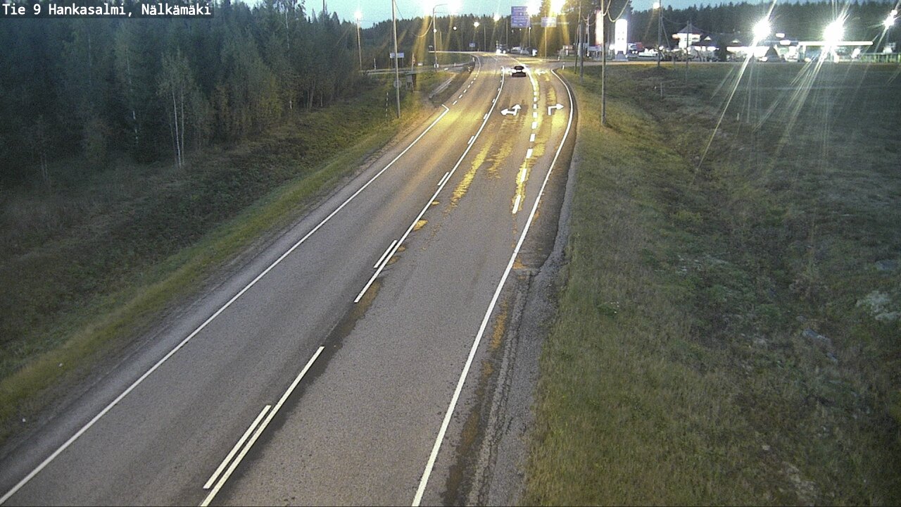 Weather Camera Image Väg 9 Hankasalmi, Nälkämäki, Hankasalmi, Keski-Suomi