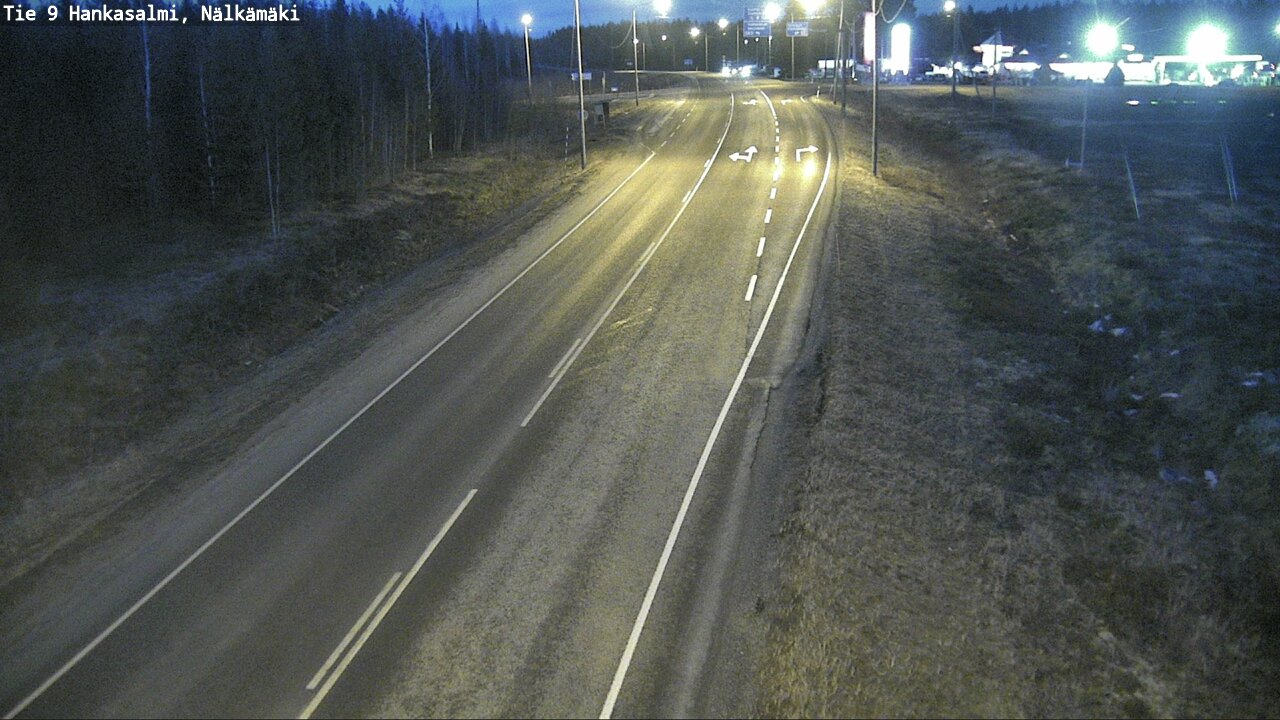 Weather Camera Image Väg 9 Hankasalmi, Nälkämäki, Hankasalmi, Keski-Suomi