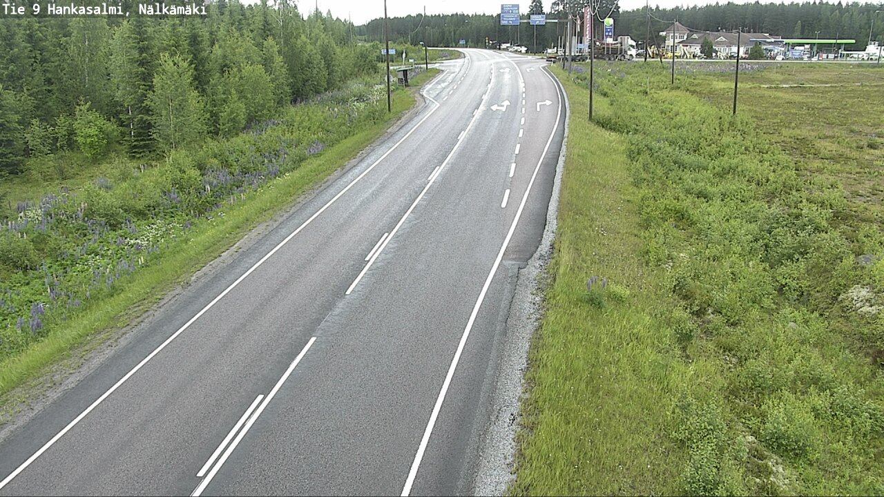 Weather Camera Image Road 9 Hankasalmi, Nälkämäki, Hankasalmi, Keski-Suomi
