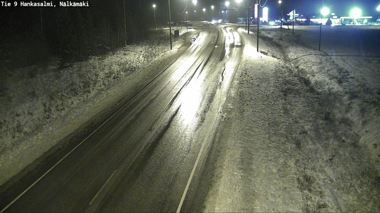 Weather Camera Image Väg 9 Hankasalmi, Nälkämäki, Hankasalmi, Keski-Suomi