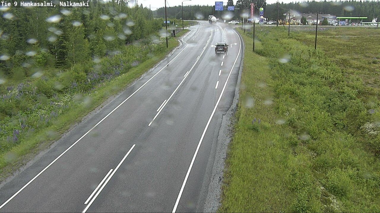 Weather Camera Image Väg 9 Hankasalmi, Nälkämäki, Hankasalmi, Keski-Suomi