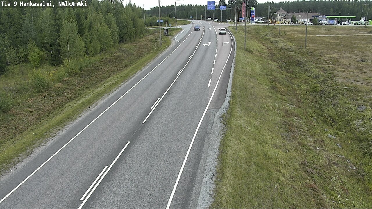 Weather Camera Image Väg 9 Hankasalmi, Nälkämäki, Hankasalmi, Keski-Suomi