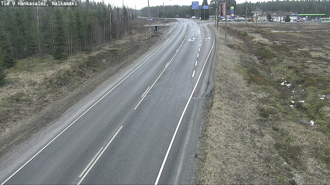 Weather Camera Image Väg 9 Hankasalmi, Nälkämäki, Hankasalmi, Keski-Suomi