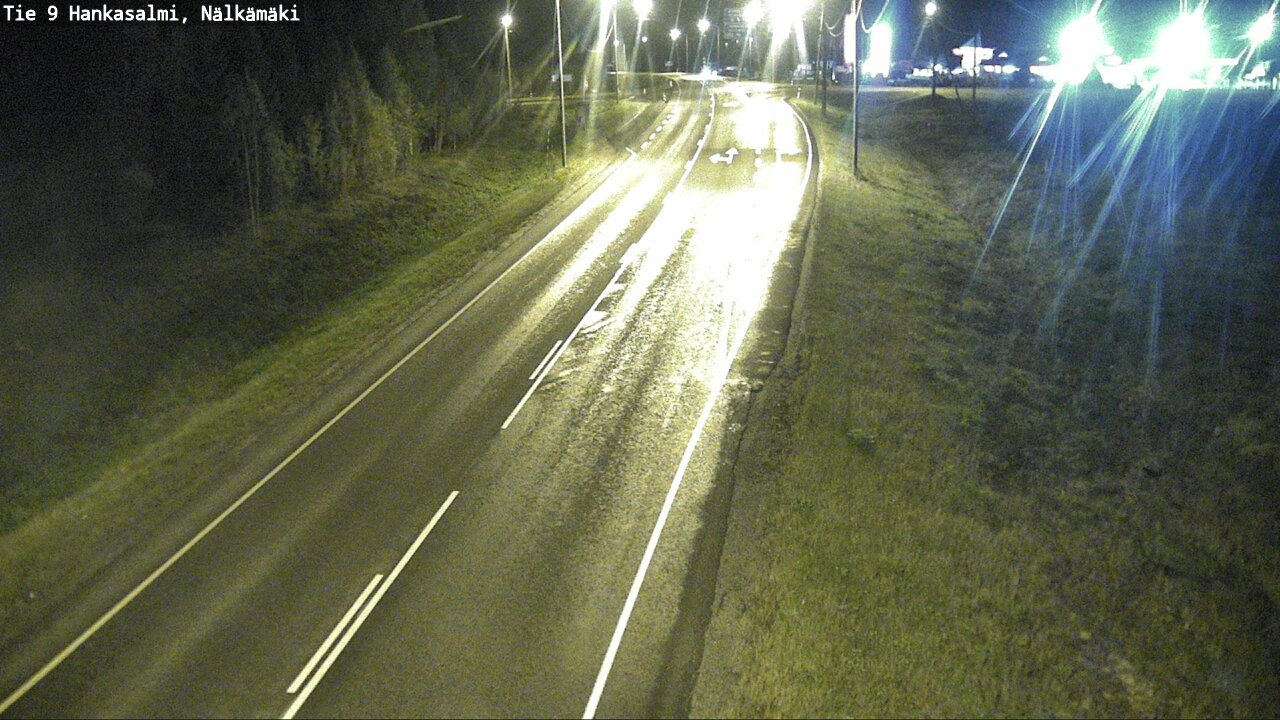 Weather Camera Image Väg 9 Hankasalmi, Nälkämäki, Hankasalmi, Keski-Suomi