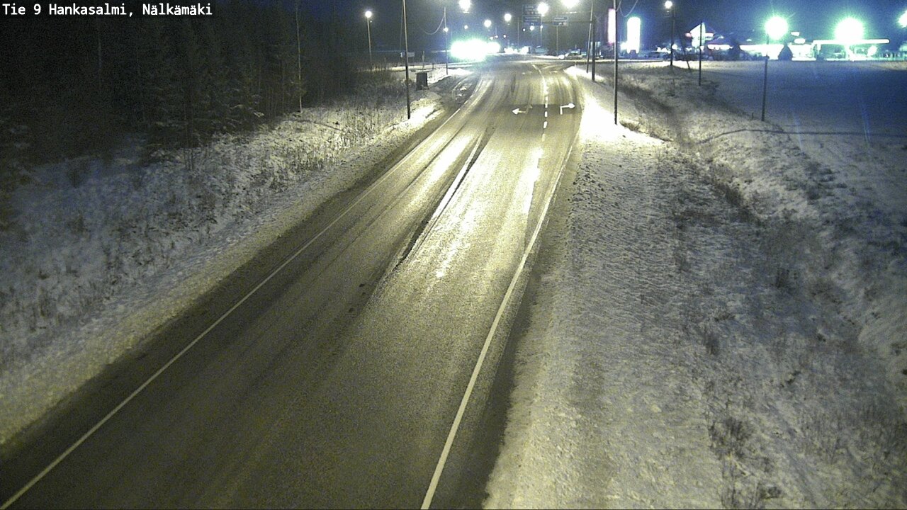 Weather Camera Image Väg 9 Hankasalmi, Nälkämäki, Hankasalmi, Keski-Suomi