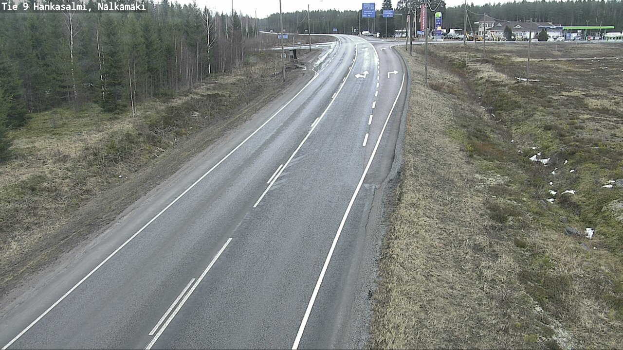 Weather Camera Image Väg 9 Hankasalmi, Nälkämäki, Hankasalmi, Keski-Suomi