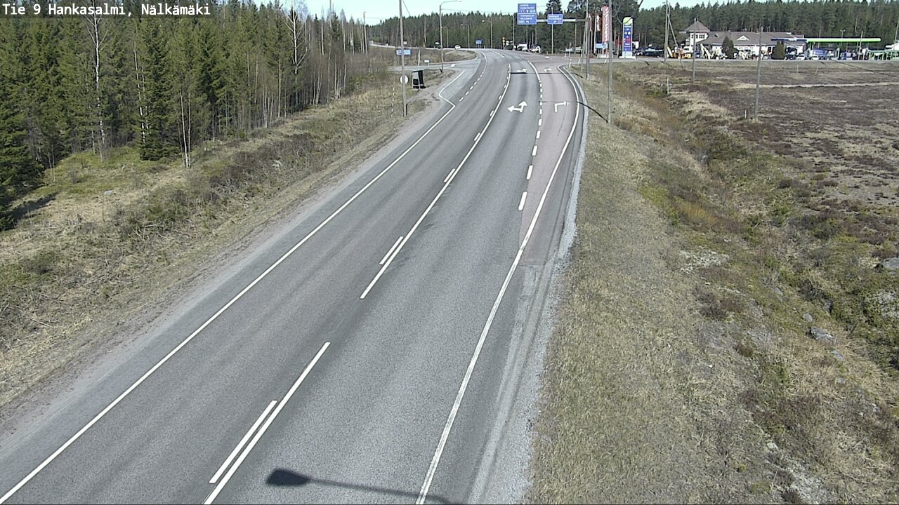 Weather Camera Image Väg 9 Hankasalmi, Nälkämäki, Hankasalmi, Keski-Suomi
