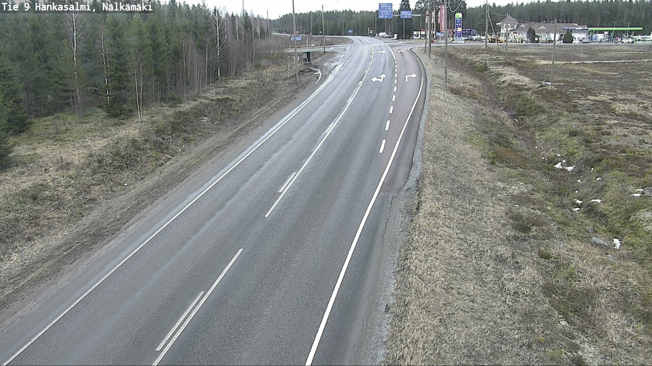 Weather Camera Image Väg 9 Hankasalmi, Nälkämäki, Hankasalmi, Keski-Suomi